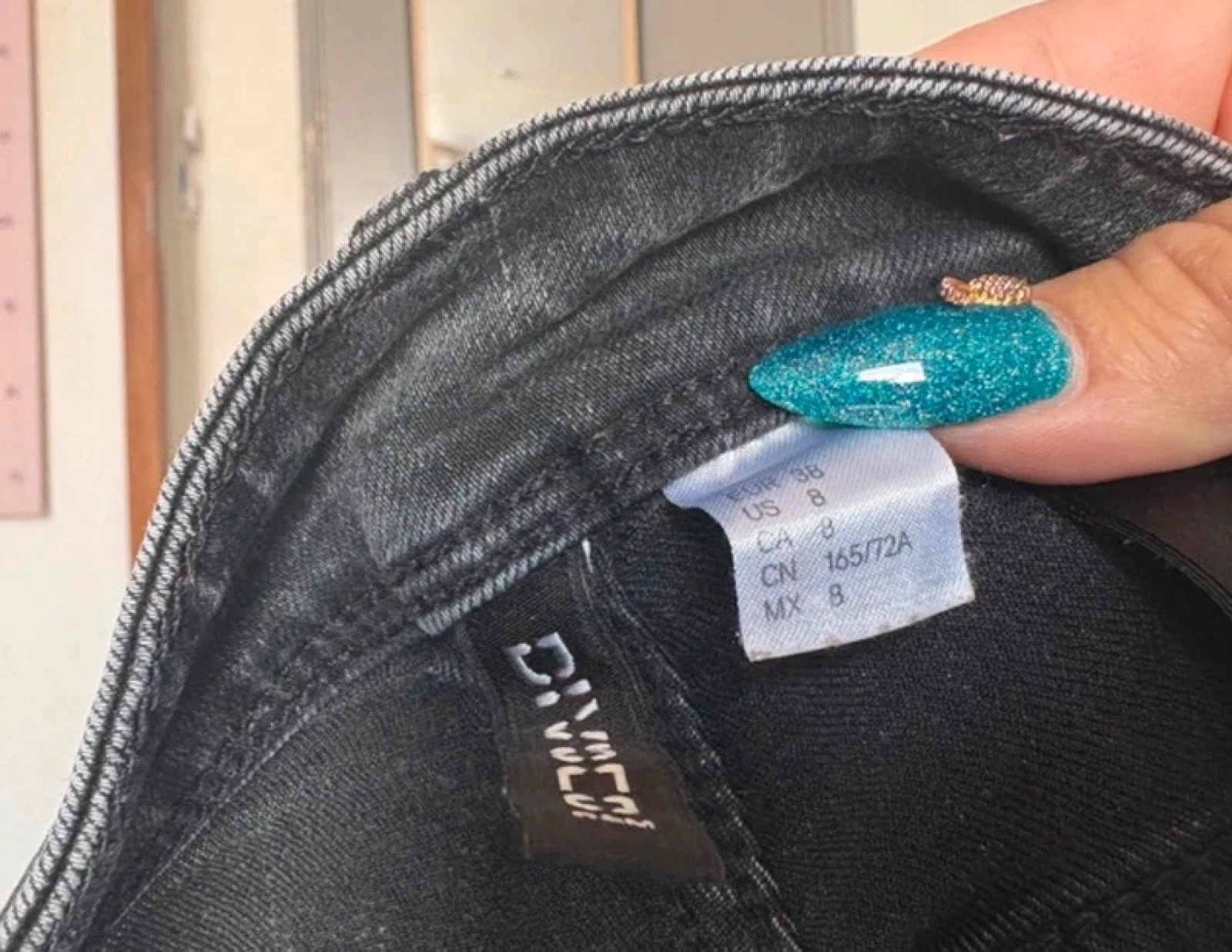 Black distressed jeans Size 38 – Skinny stretch fit – photo 7